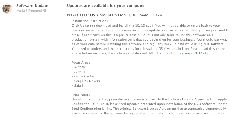 apple released build 12d74 for os x 10.8.3 greekiphone
