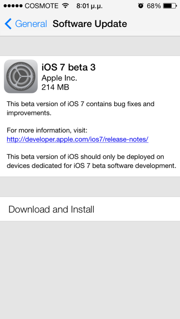 apple ios 7 beta 3 for developers copy greekiphone